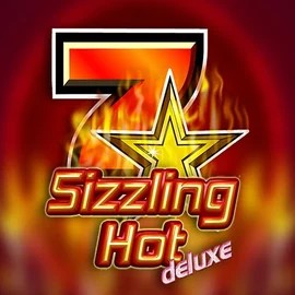Sizzling Hot Deluxe by Novomatic, showcased at klikki-casino.eu – game logo